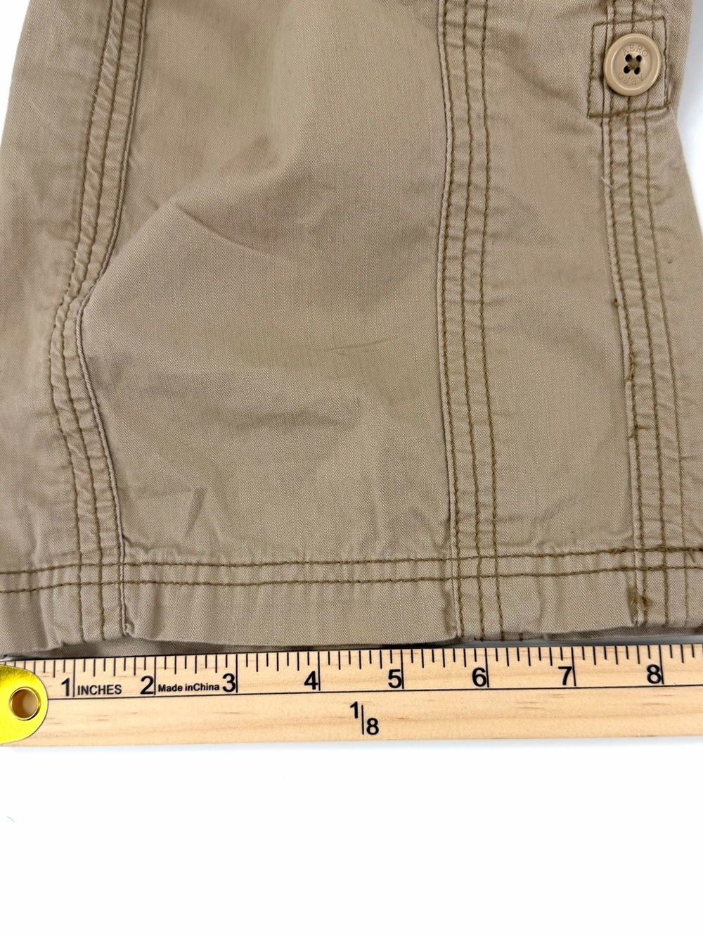 Aeropostale Y2K Convertible Cargo Hiking Pants Khaki 7/8R Gorpcore Utility - Picture 15 of 15